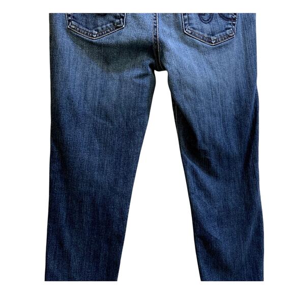 AG Adriano Goldschmied Women Jeans 29R 32x30 Blue Low Rise Straight Medium Wash - Picture 9 of 12